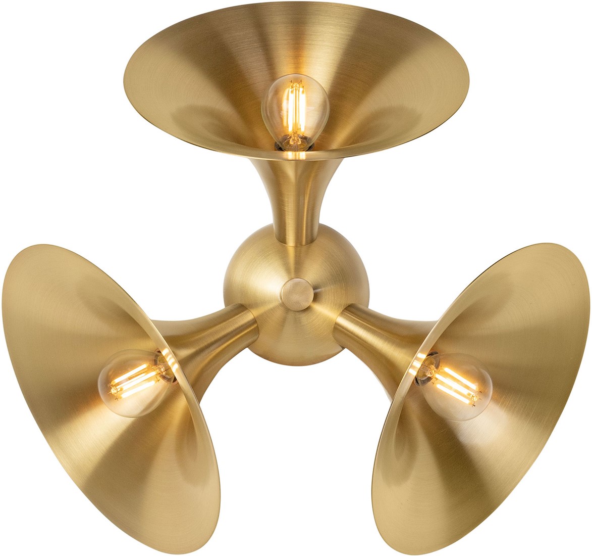 Jazz Wall Lamp S Brushed Brass Versmissen