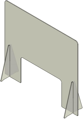 Transparent Screen with Larger Opening 60x70 *-3