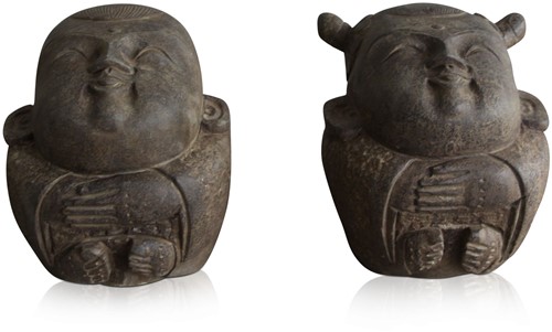 Set of 2 Stone Statues