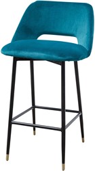 Andrew Bar Chair Petrol Velvet *