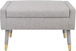 Balham Footstool Natural and Grey 135 *