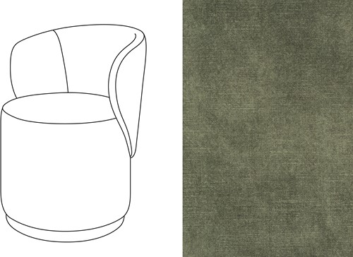 Barril Swivel Dining Chair Adore 156