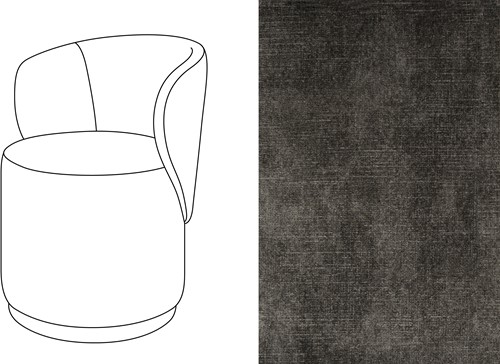 Barril Swivel Dining Chair Adore 67