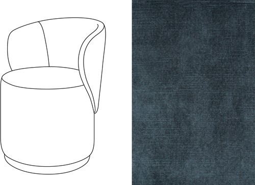 Barril Swivel Dining Chair Adore 90