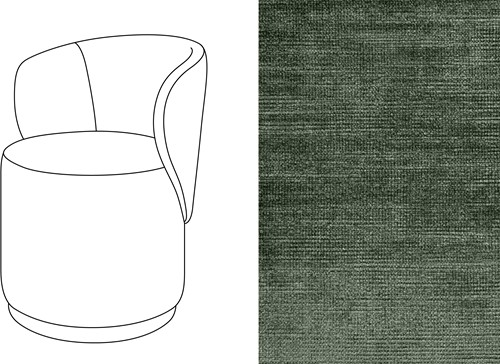 Barril Swivel Dining Chair Avignon Forest (380)