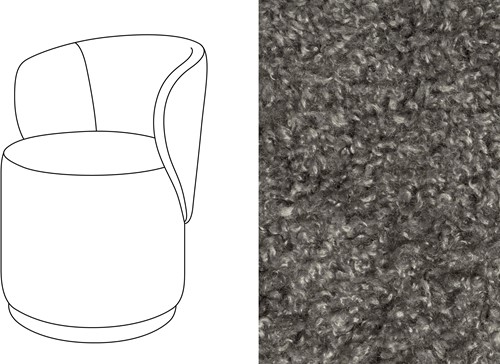 Barril Swivel Dining Chair Doodle 68