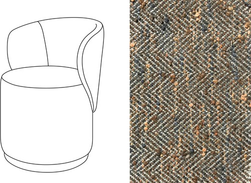 Barril Swivel Dining Chair Magnus Chocolat