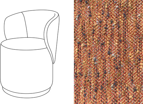Barril Swivel Dining Chair Magnus Auburn