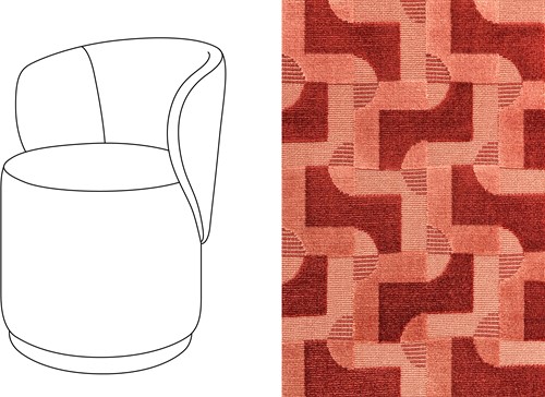 Barril Swivel Dining Chair Mosaik 004