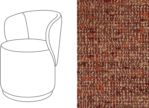 Barril Swivel Dining Chair Nymphea 57