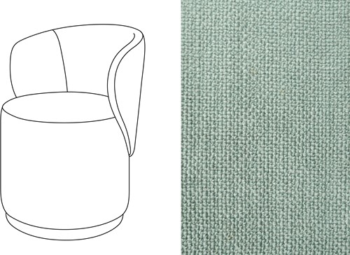Barril Swivel Dining Chair Paco Lichen
