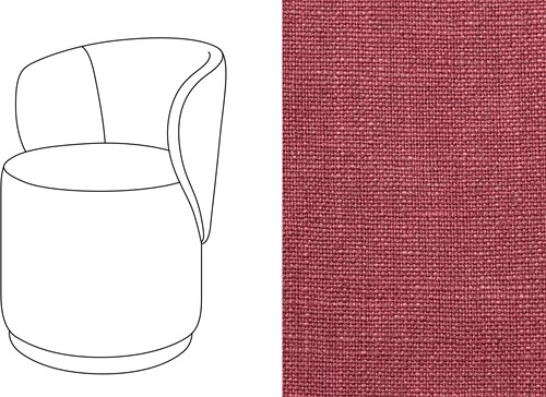 Barril Swivel Dining Chair Rave Dry Rose (187)