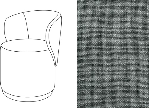 Barril Swivel Dining Chair Rave Dark Shadow (667)