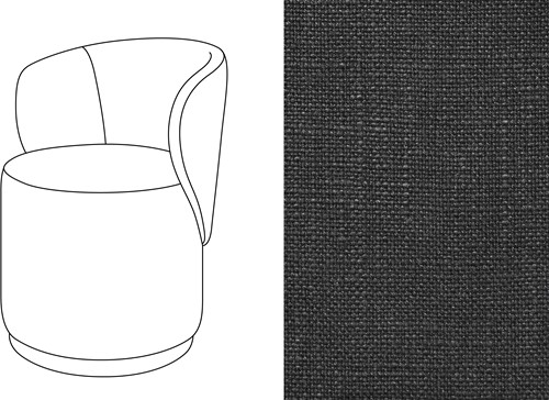 Barril Swivel Dining Chair Rave Jet Black (689)