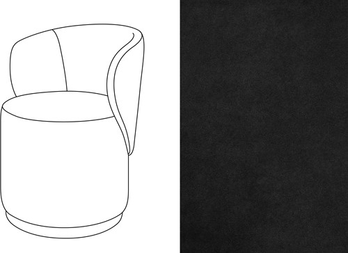 Barril Swivel Dining Chair Velour 999