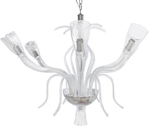 Cactus Ceiling Lamp 6L Nickel *