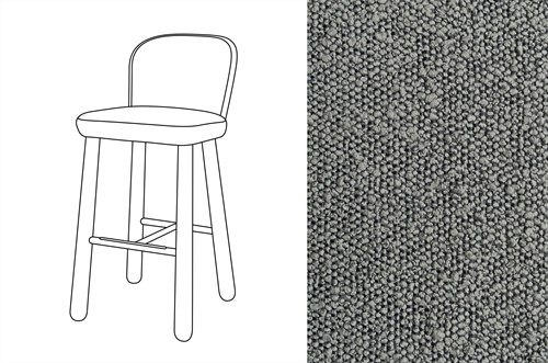 Ciro Bar Chair Trondheim 801 *