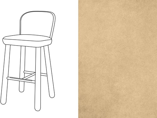 Ciro Bar Chair Velour 030 *