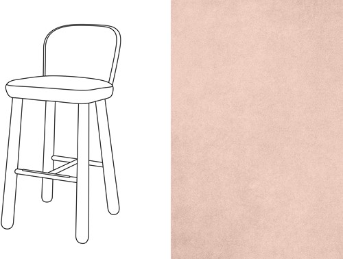 Ciro Bar Chair Velour 081 *