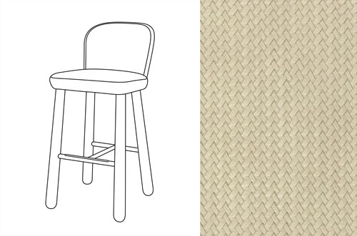 Ciro Bar Chair Wicker 02 *