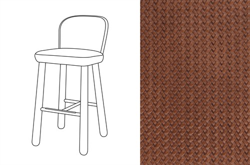 Ciro Bar Chair Wicker 08 *