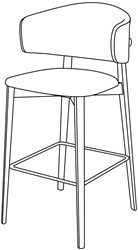 Coffee Bar Chair Black