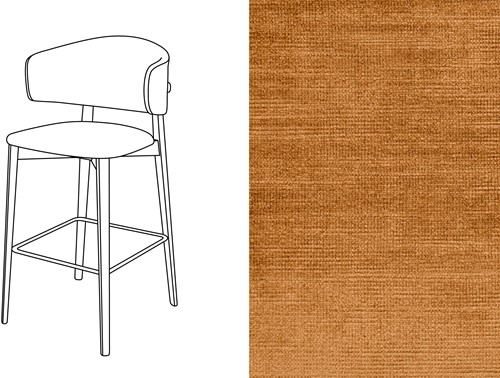 Coffee Bar Chair Avignon Sunset (530)