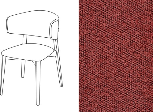 Coffee Dining Chair Trondheim 202