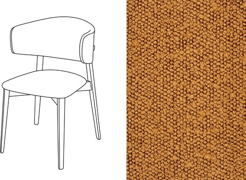Coffee Dining Chair Trondheim 306