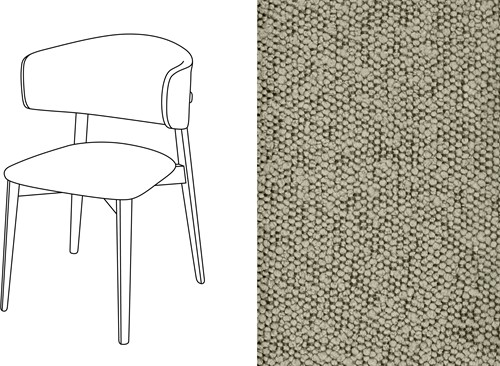 Coffee Dining Chair Trondheim 504