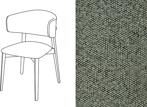 Coffee Dining Chair Trondheim 505
