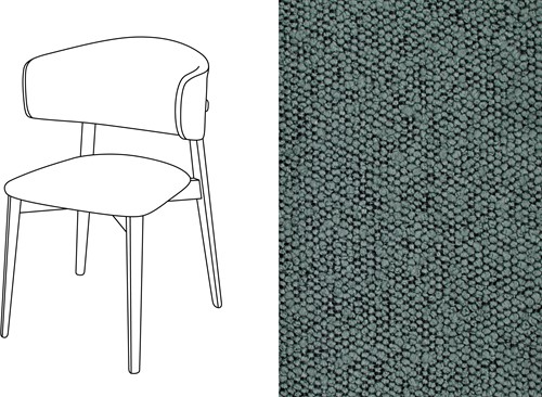 Coffee Dining Chair Trondheim 605