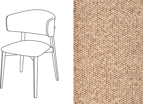 Coffee Dining Chair Trondheim 706