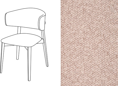 Coffee Dining Chair Trondheim 707
