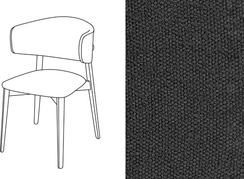 Coffee Dining Chair Trondheim 806