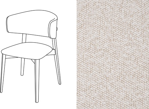 Coffee Dining Chair Trondheim 913