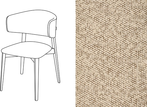 Coffee Dining Chair Trondheim 914