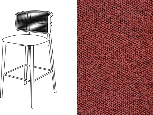 Coffee Wicker Bar Chair Trondheim 202
