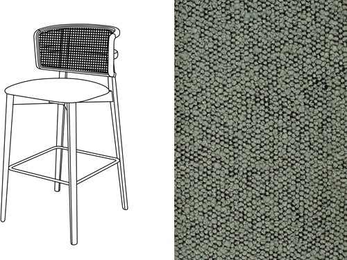 Coffee Wicker Bar Chair Trondheim 505