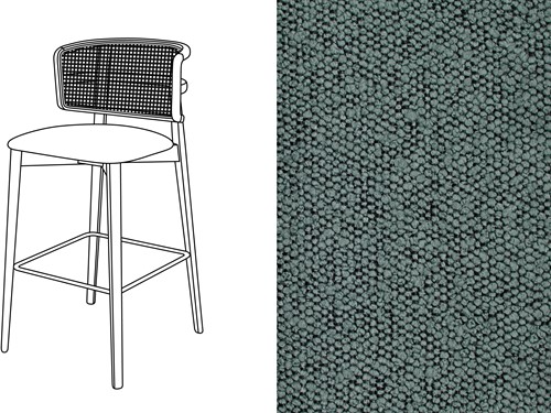 Coffee Wicker Bar Chair Trondheim 605