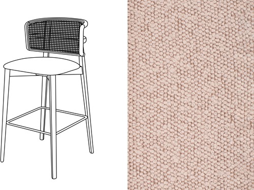 Coffee Wicker Bar Chair Trondheim 707