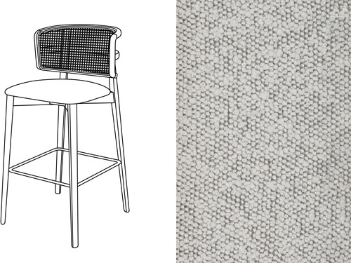 Coffee Wicker Bar Chair Trondheim 805