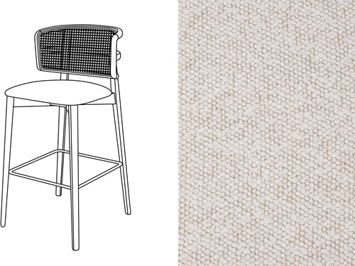 Coffee Wicker Bar Chair Trondheim 913