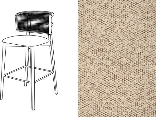 Coffee Wicker Bar Chair Trondheim 914