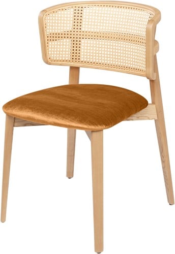 Coffee Wicker Dining Chair Avignon Sunset (530)