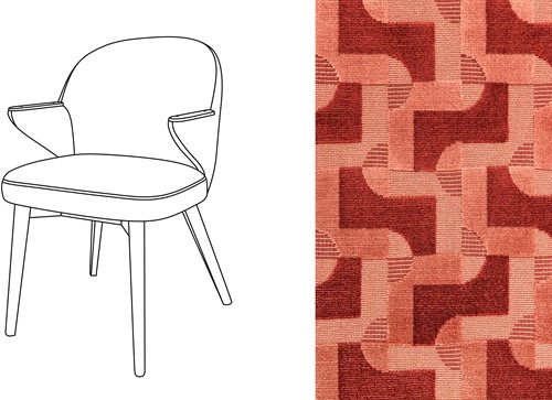 Costes Dining Chair Mosaik 004 *