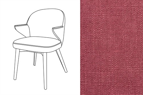 Costes Dining Chair Rave Dry Rose (187) *