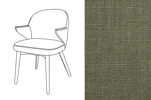 Costes Dining Chair Rave Grape Leaf (385) *