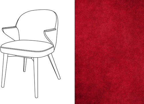 Costes Dining Chair Velour 001