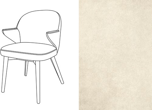 Costes Dining Chair Velour 003 *